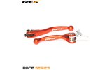 Lever Set RFX Race folding orange KTM (Brembo brake / Magura clutch) 2009-2012