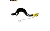 Brake Pedal RFX Pro folding black / yellow Suzuki RM-Z 250 / 450