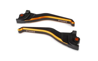 Jarrukahvasetti Stage6 CNC musta/oranssi Yamaha Aerox ennen vuotta 2012