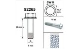 Engine Bolt wrench size 8 M6x 50 silver (x10)