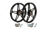 Rims front / rear 17" type Bernardi black Peugeot 103 Vogue
