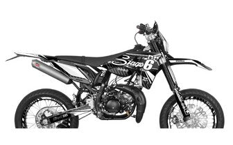 Grafiikkasarja Sherco SM-R 50 vuoden 2018 Stage6 Blanc jälkeen
