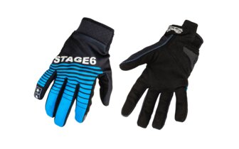 Moottoripyöräkäsineet Stage6 Street Pure Blue / Black