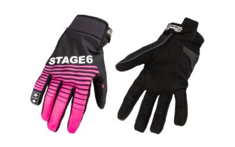 Moottoripyöräkäsineet Stage6 Street Pure Pink / Black