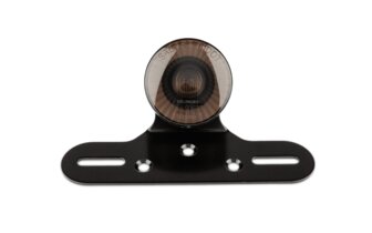 LED-takavalo STR8 pyöreä musta viiva rekisterikilven pidikkeellä