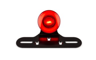 LED-takavalo STR8 pyöreä punainen rekisterikilven pidikkeellä