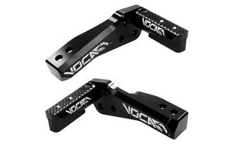 Pitbike-jalkatapit Voca Fix-Peg Alu, musta