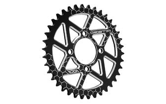 Takaratas Yamaha DT 50 LC Portugal 38T - 420 Alu musta