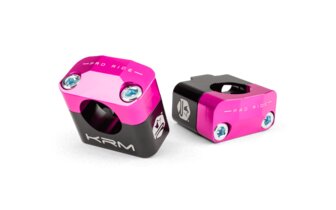 Ohjaustangon kiristimet 28 mm KRM musta/pinkki