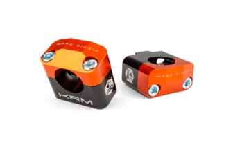 Ohjaustangon kiristimet 28 mm KRM musta/oranssi