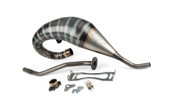 Pakoputkisto Derbi Stage6 R/T 70-80 korkealle kiinnitetty