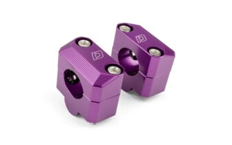 Ohjaustangon kiinnikkeet 28 mm Doppler alumiini violetti