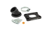 Intake Manifold Stage6 360° AM6 / Derbi black for Dellorto / CP