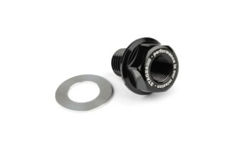 Lämpötila-anturin sovitin Stage6 M12x1.5x15mm Piaggio / Derbi musta