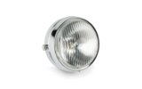 Headlight round universal chrome (moped)