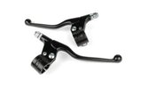 Brake Levers + Mount (x2) black long universal
