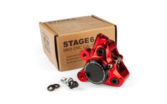 Etujarrusatula CNC alu Stage6 Minarelli / Piaggio / Peugeot punainen