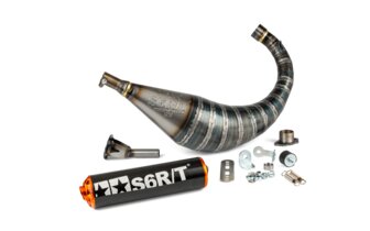 Pakoputkisto Stage6 R/T 70-80 Derbi musta/oranssi