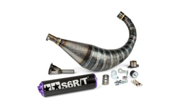 Pakoputkisto Stage6 R/T 70-80 Derbi musta/violetti