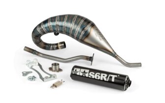 Pakoputkisto Stage6 R/T 70-80 korkealle kiinnitetty Derbi musta