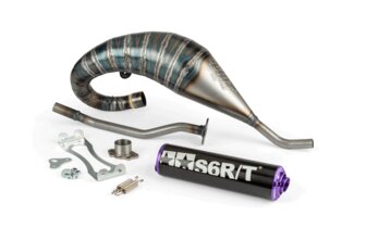 Pakoputkisto Stage6 R/T 70-80 korkealle kiinnitetty Derbi musta/violetti
