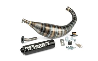 Pakoputkisto Stage6 R/T 80 - 90 Derbi musta