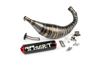 Pakoputkisto Stage6 R/T 90-100 Derbi musta/punainen