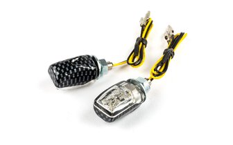 Vilkut LED Micro 6 hiilikuitua / valkoista