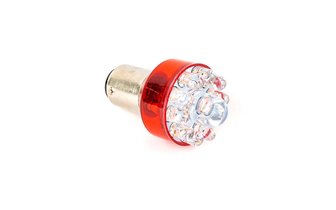 LED STR8 taka-/jarruvalopolttimo 12V - 21/5W BAY15D punainen