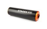 Silencer Stage6 50 - 80cc left side orange / black