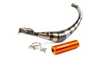 Pakokaasu Stage6 Streetrace CNC oranssi Derbi / Minarelli AM6