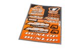 Sticker Sheet Sponsor KTM 33x22cm
