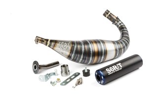 Pakoputkisto Stage6 R/T 90 - 100cc CNC Sininen/Musta Minarelli AM6