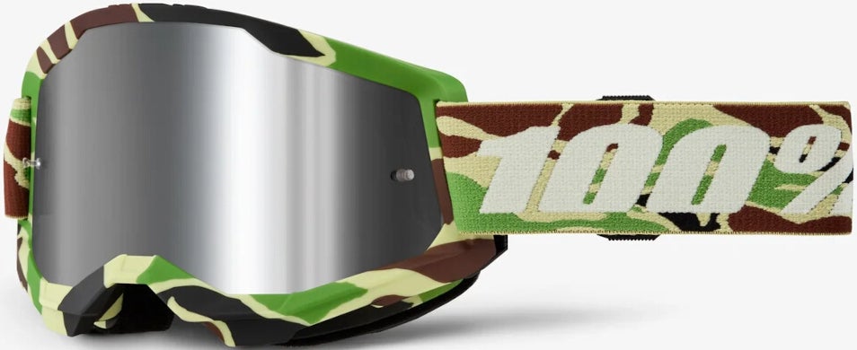100% Strata 2 War Camo Chrome Motocross-lasit
