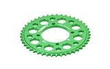 Rear Sprocket aluminium CNC 420 - 47 teeth - 4 screws YCF Pit Bike green