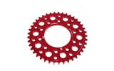 Rear Sprocket aluminium CNC 420 - 45 teeth - 5 screws YCF Pit Bike red