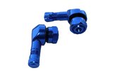 Tire Valves tubeless 90° aluminium CNC YCF blue