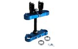 Triple Clamp 45/48mm w/ handlebar clamps 1 screw YCF pitbike blue