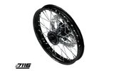 Front Wheel alu 12" - CNC hub black w/ disc YCF Factory Pitbike