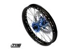 Front Wheel alu 12" - CNC hub blue w/ disc YCF Factory Pitbike