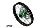 Front Wheel alu 12" - CNC hub green w/ disc YCF Factory Pitbike