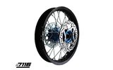 Rear Wheel alu 1.85x14" - CNC hub blue w/ disc + sprocket YCF Factory Pitbike