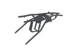 Rear Frame steel black Pit Bike YCF Bigy with battery holder