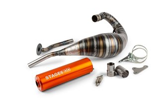 Pakoputkisto Stage6 80 - 90cc CNC oranssi HM-Moto / Vent / Beta RR