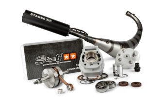 Virityssarja sylinteri + kampiakseli + pakoputkisto Stage6 Sport MK2 50cc Derbi Euro 3 / 4