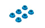 Nuts M6 (x6) blue