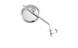 Mirror round chrome M8 w/ bracket