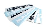 Sticker Malossi "MHR" 17cm white