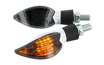 Yleismalliset LED-vilkut, musta ja valkoinen