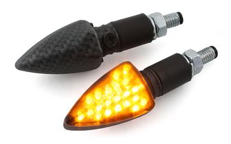 LED-vilkut STR8 Black Line hiilikuituinen ulkonäkö